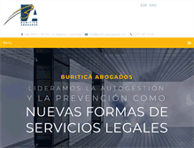 Tablet Screenshot of buriticaabogados.com